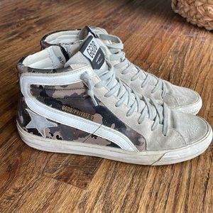 Golden Goose Slide High-Top Sneakers - Camouflage